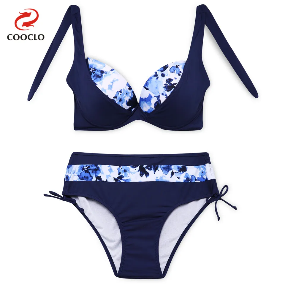 COOCLO 2019 Plus Size Sexy Bikinis set Women Swimwear Halter Floral Large Size Beach Wear Bathing Suits Vintage Swimsuit XXL-6XL COOCLO 2019 Plus Size Sexy Bikinis set Women Swimwear Halter Floral Large Size Beach Wear Bathing Suits Vintage Swimsuit XXL-6XL