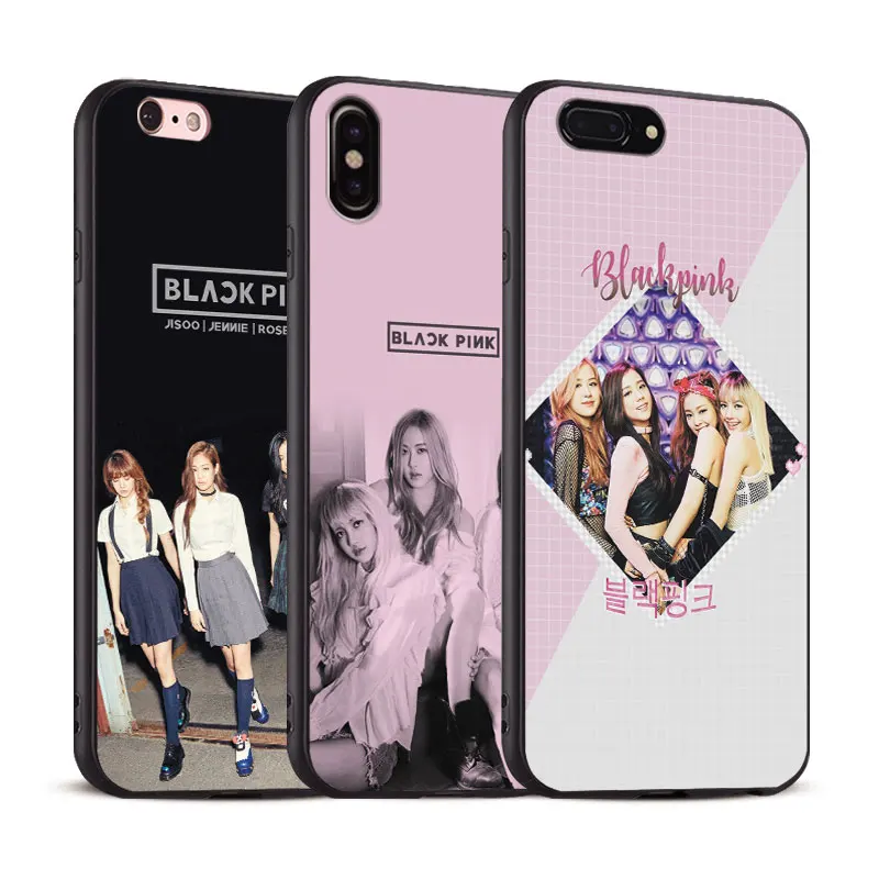 

BLACKPINK Kpop Girl group For Apple iPhone X 8Plus 8 7Plus 7 6SPlus 6s 6Plus 6 Se 5s 5 Soft Silicone Tpu Phone Case Shell Cover