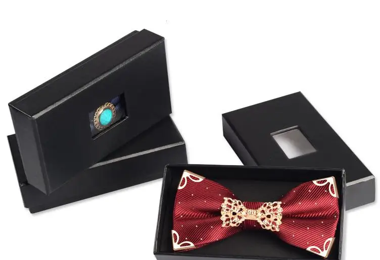 Classic Black Tie Box Bow Tie Necktie Tie Gift Boxes Men's Tie