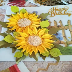 New Design Craft Metal Cutting Dies cut die new flower sunflower Scrapbooking Album Paper DIY Card Craft Embossing Die Cuts 2023