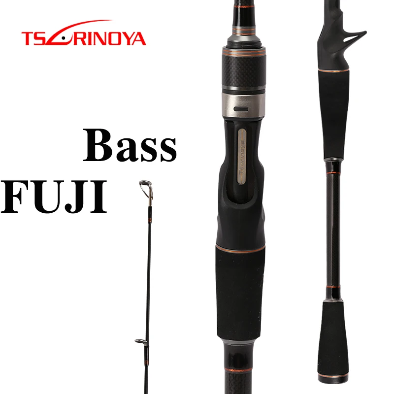 

TSURINOYA PIONEER Spinning/Casting Fishing Rod 2.1m 2Sec. M/ML Power Carbon Lure Rod FUJI Guide Ring Accessories Baitcasting Rod