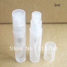 3 мл пластик обжимной шеи путешествиях флакон духов, мини-парфюмерии распылитель, аромат бутылка, образец распылителем