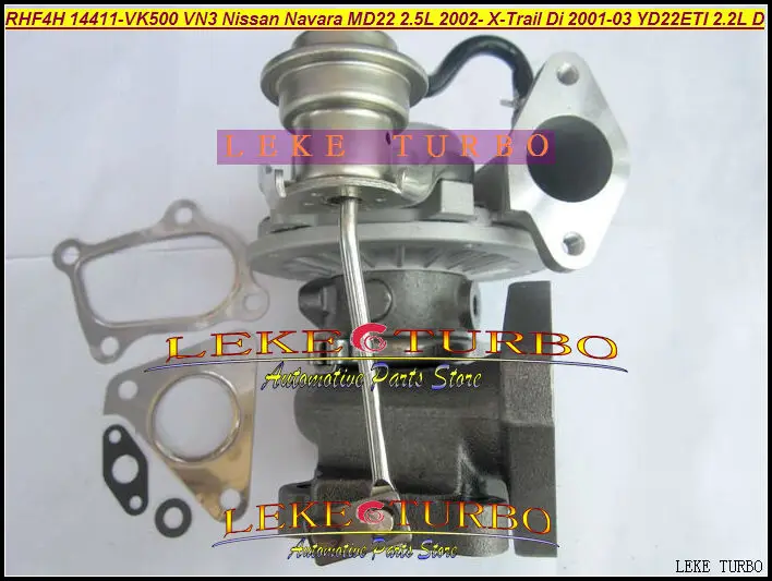 RHF4H 14411-VK500 14411 VK500 VN3 Turbo Turbocharger For NISSAN Navara MD22 2.5L 2002- X-Trail Di 2001-03 YD22ETI 2.2L D (5)