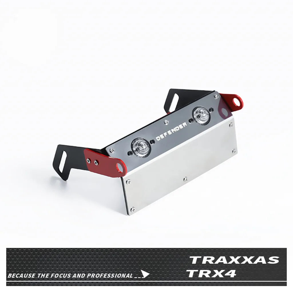 

Model parts Traxxas TRX4 1/10 steel front chassis guard plate and 3MM lamp metal front chassis guard L0710