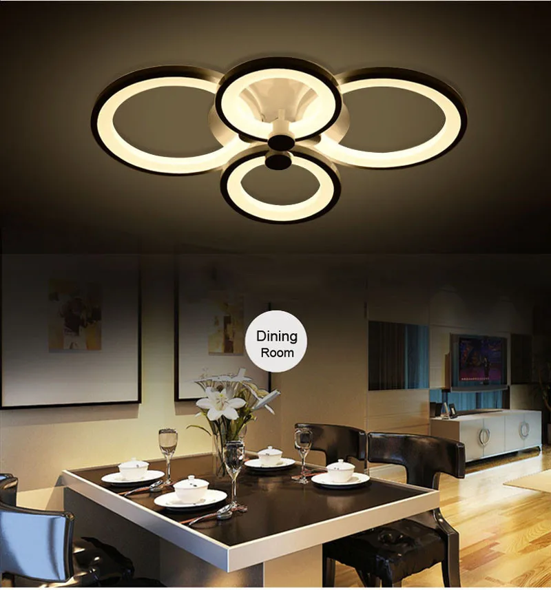 WECUS) Специальное предложение, 4 круга светодиодный потолочный светильник, светильник для спальни