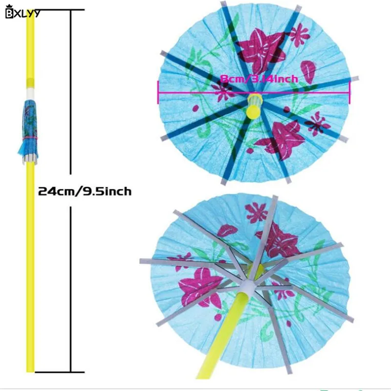 BXLYY декоративная солома из пластика Гавайский зонтик бумага соломы руководство книги по искусству трубочки, принадлежности для вечеринки кухня свадебные украшения Gift.7z