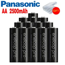 Panasonic Eneloop Original Battery Pro AA 2500mAh 1.2V NI-MH Camera Flashlight Toy Pre-Charged Rechargeable Batteries