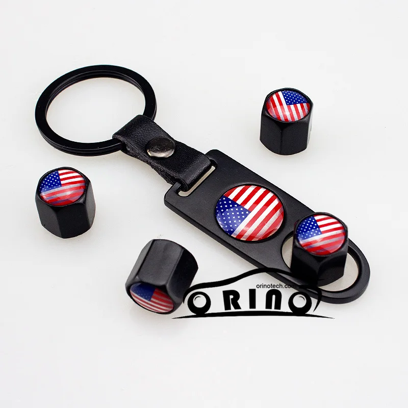 American Flag Car Wheel Tire Valve Cap