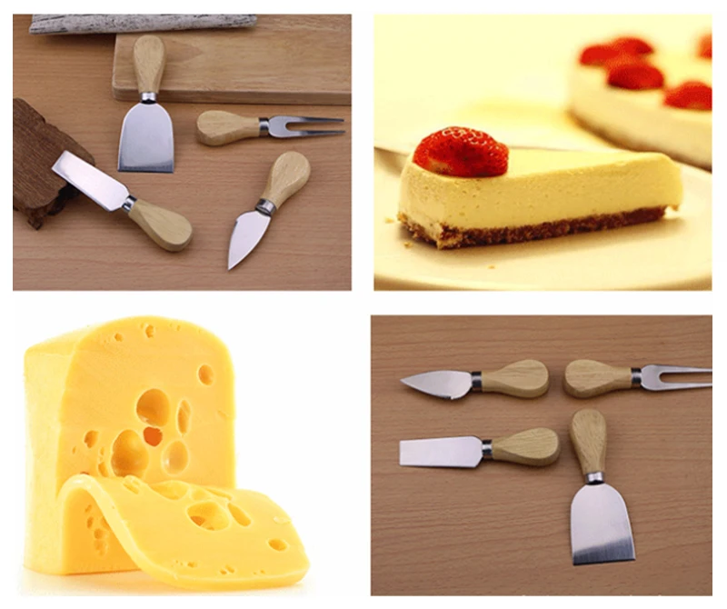 wooden handle chees knife set (13)
