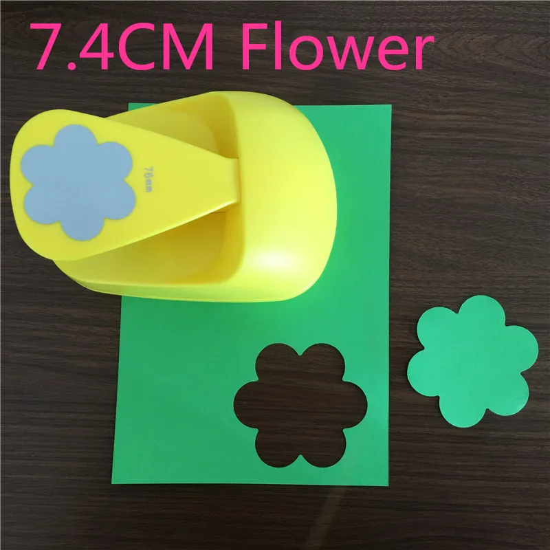 

Free Shipping 3" big flowers EVA foam puncher paper cutter for greeting card handmade DIY petal craft punch furador scrapbooking