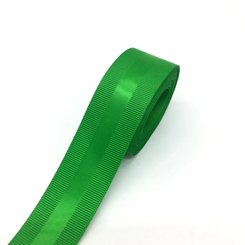 5 ярдов "(25 мм) Ленты для свадебного украшения корсажная кромка сатиновая подарочная лента обертывание волос банты DIY Рождественская лента - Цвет: Green