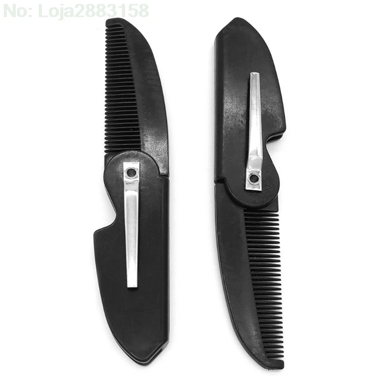

Folding Pocket Clip Hair Mustache Beard Comb for Men