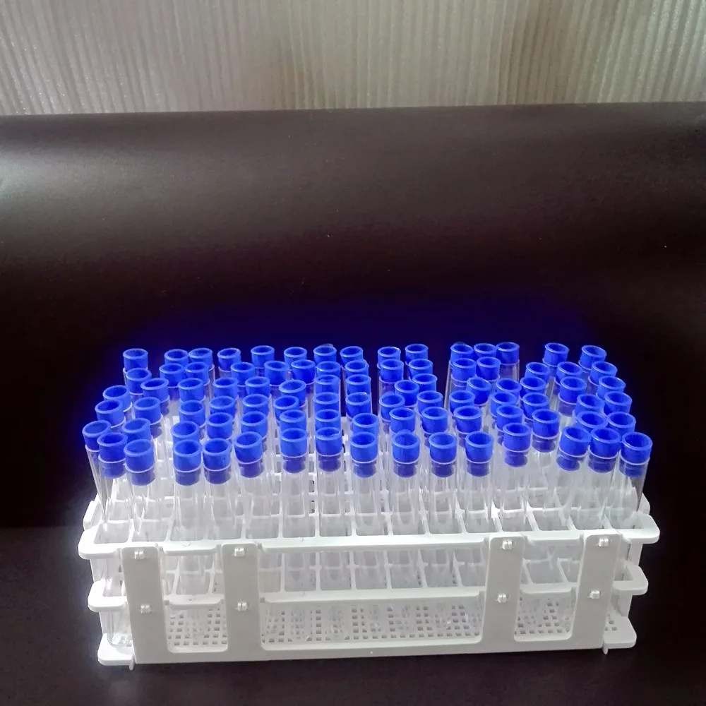 100 piece laboratory Test Tubes 13x100 mm(8ml) ,with 1 piece tube rack 90 holes 100 piece laboratory Test Tubes 13x100 mm(8ml) ,with 1 piece tube rack 90 holes
