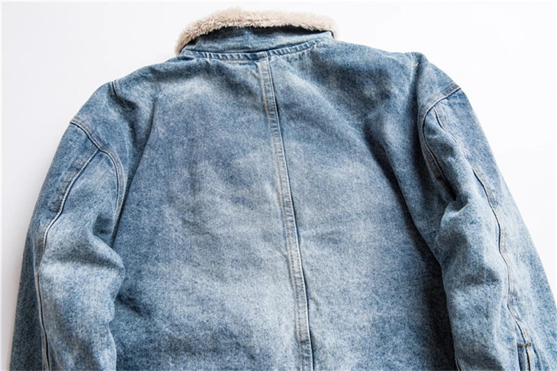 XingDeng зимняя теплая шерстяная Мужская ковбойская куртка высокого качества Повседневная Брендовая верхняя Пылезащитная куртка синяя флисовая одежда удлиненная