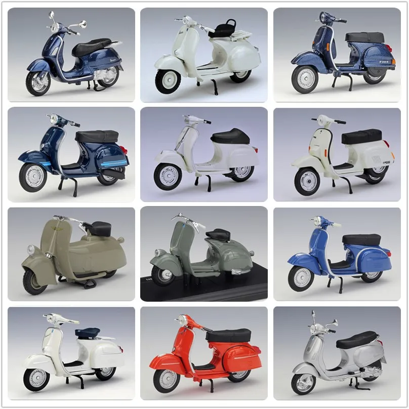 Maisto 1:18 Scooter Vespa Piaggio modèle vélo moulé sous pression moto Miniature