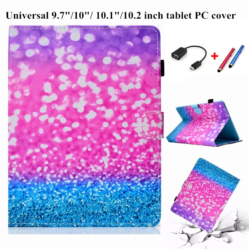 

Universal PU Leather Stand Cartoon style Cover For 10inch Android Tablet Universal 9.7"/10"/ 10.1"/10.2 inch Tablet Case+pen+OTG