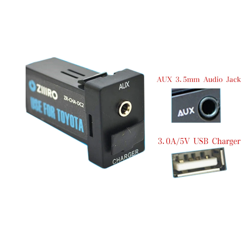 Автомобильный интерфейс USB зарядное устройство и аудио адаптер для MITSUBISHI Lancer