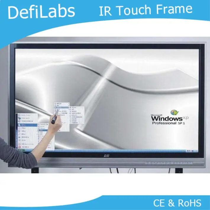 DefiLabs 46 дюймов инфракрасный сенсорный Панель для Digital Signage/интерактивный сенсорный мульти наложения-10 баллов