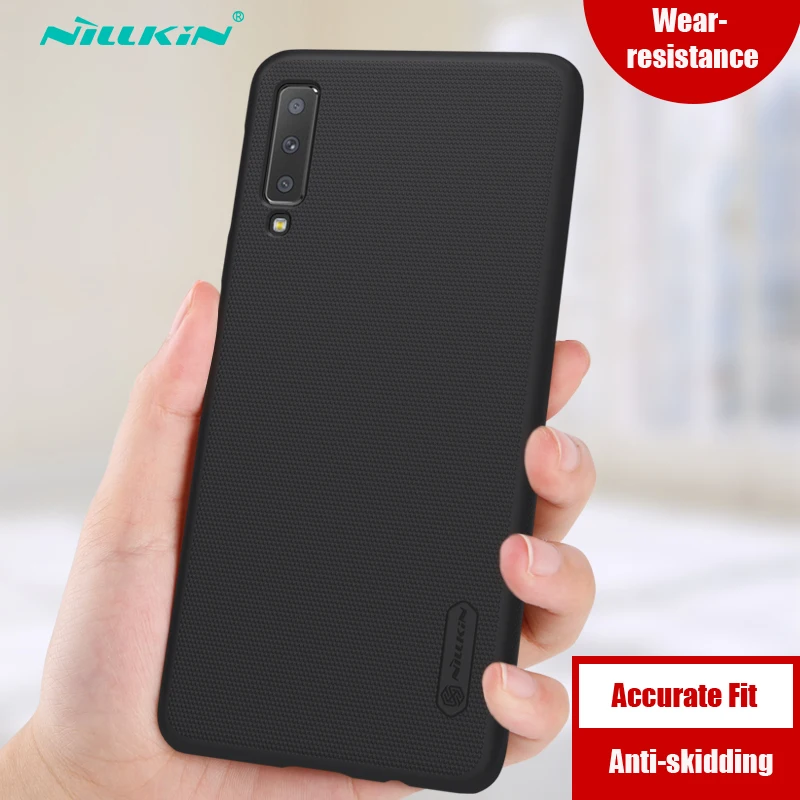 

For Samsung Galaxy A7 2018 Case NILLKIN Super Frosted Shield Plastic Hard Phone Back Cases For Samsung Galaxy A7 2018 Covers