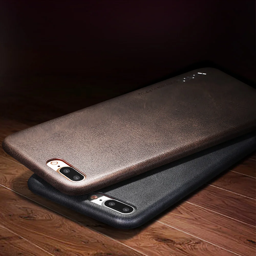 

X-Level Vintage Case For iPhone 8 Plus PU Leather Retro Case For iPhone 8 7 7Plus 6 6S Plus X Ultra thin Protective Back Cover