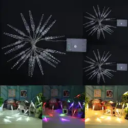 Сосулька Фея огни строки 20 светодиодный Indoor Спальня для рождественской вечеринки лампы Декор E5M1