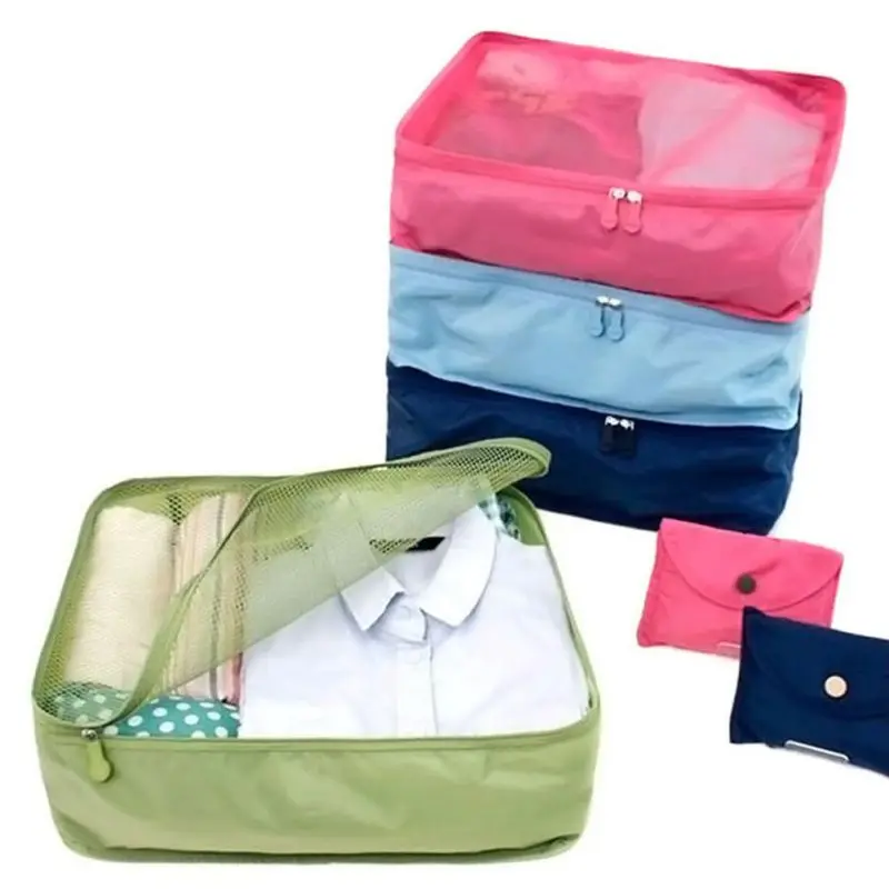 

Nylon Mesh Storage Bags For Clothes Portable Travel Pouch Luggage Organizer Storage Bags
