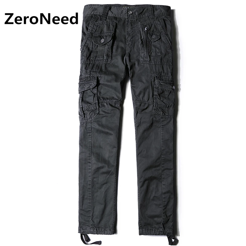 mens elastic waist cargo pants Casual Work Pant Outdoors