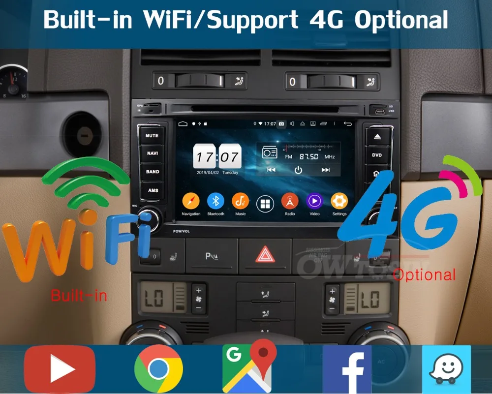 Best 7"IPS 8Core 4G RAM+64G ROM Android 9.0 Car DVD Radio GPS For Volkswagen VW Touareg Multivan Transporter T5 DSP CarPlay Parrot BT 9 Best 7"IPS 8Core 4G RAM+64G ROM Android 9.0 Car DVD Radio GPS For Volkswagen VW Touareg Multivan Transporter T5 DSP CarPlay Parrot BT 9