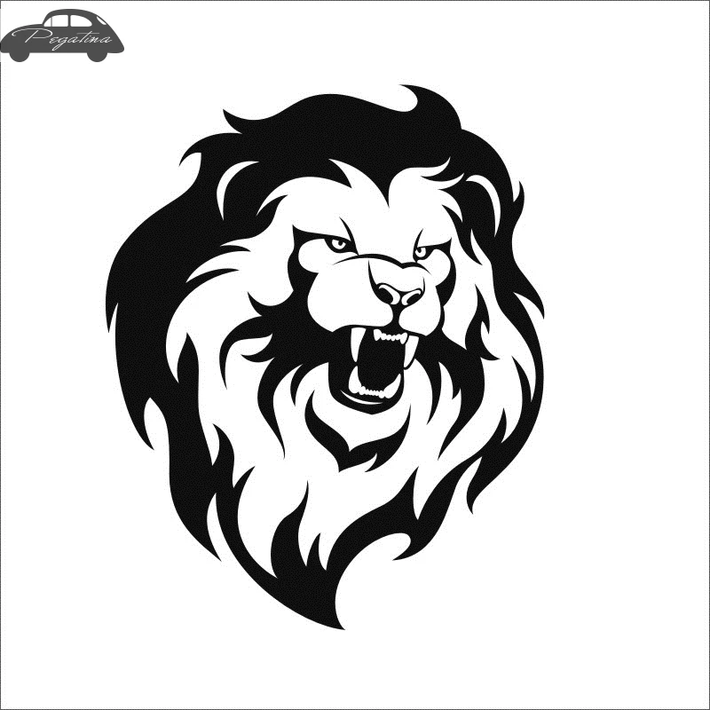 Pegatina lion Decal Cougar Car Sticker Car Posters Vinyl Wall Decals Quadro Parede Decor Mural Wild Animal Sticker 719