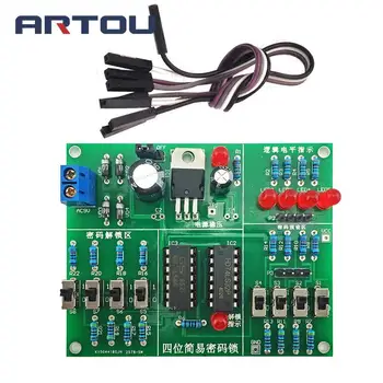 

Four Simple Password Lock Kits Electronic Password Lock Parts Project-based Teaching Training Electronic Production DIY