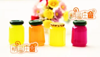 

Mini dollhouse 4 bottles of honey, jam the cute mini furniture accessories Siwan