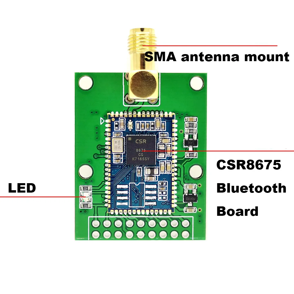 Аудиомодуль Lusya Bluetooth 5 0 CSR8675 Fiber SPDIF I2S IIS APTX HD T0007|Усилители мощности| |