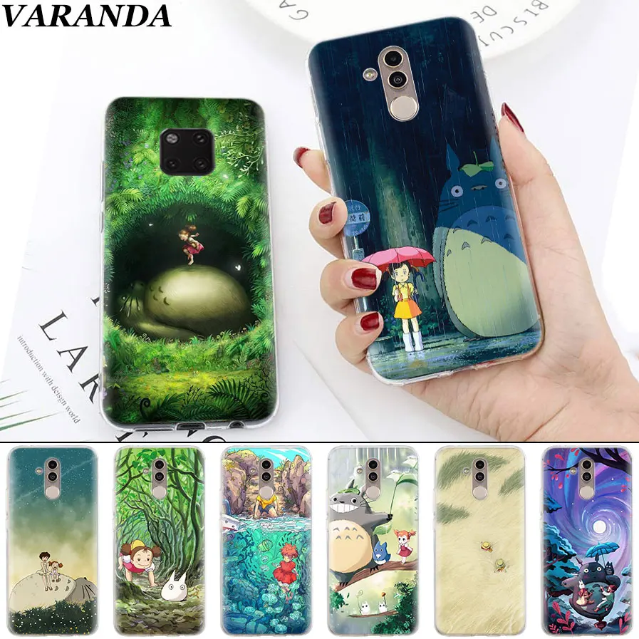

My Neighbor Totoro Anime Soft Cases for Huawei Mate 10 20 Pro Mate 20 Lite P20 P30 Lite P Smart Plus Case Coque