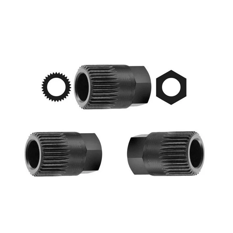 

TiOODRE High quality Generator Pulley Removal Tool Alternator Clutch Free Wheel Pulley Removal Tool 33 Spline for VW for GOLF