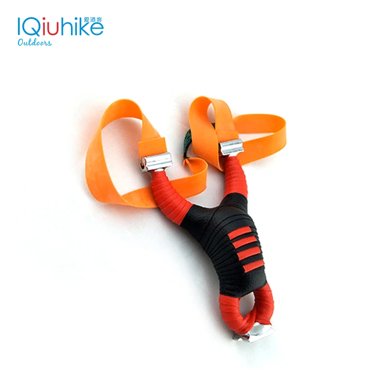 IQiuhike Popular Powerful Sling Shot Aluminium Alloy Slingshot Bow Catapult Outdoor Hunting Slingsh