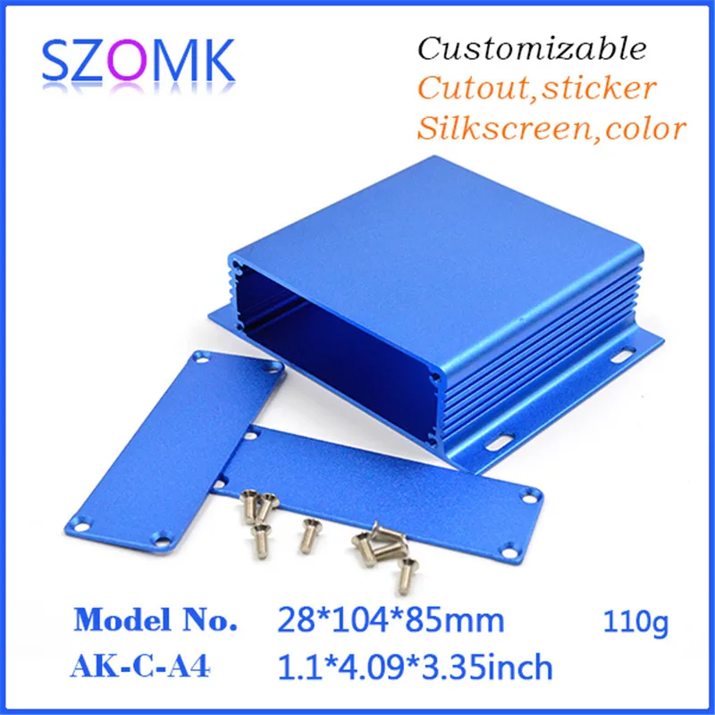 

electronic aluminum project box enclosure (4 pcs) 28*104*85mm enclosures for electronics pcb junction housing