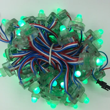 

500pcs WS2811 Square LED Pixel Module DC5V 12mm RGB Full color LED Light String Waterproof IP68 50pcs/string
