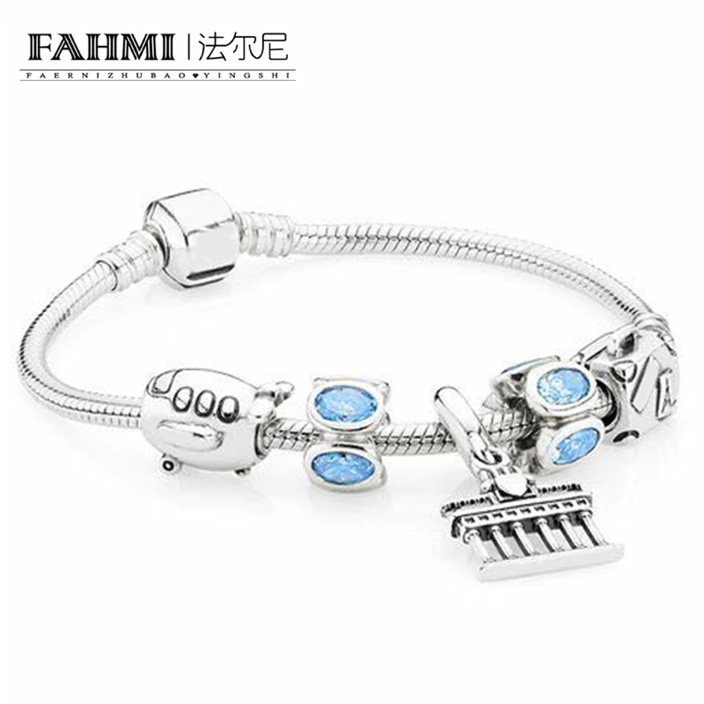 

FAHMI 100% 925 Sterling Silver Round The World Bracelet Gift Set Retro Limited Edition Jewelry Original Exclusive Sale