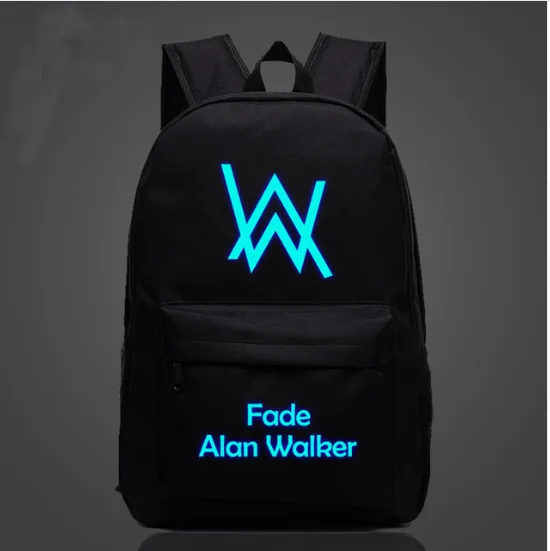 

Music DJ Comedy Alan Walker Faded Backpack School Bag Travel Bags For Men Women Satchel Rucksack Oxford Mochila