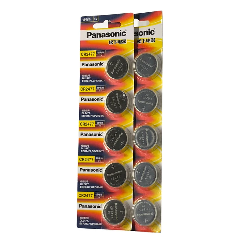 5 pçslote Nova Bateria Para Panasonic CR2477