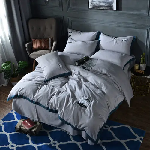 Cotton wool Bedsheet set Quilt/Duvet cover Bed set Pillowcase Oriental