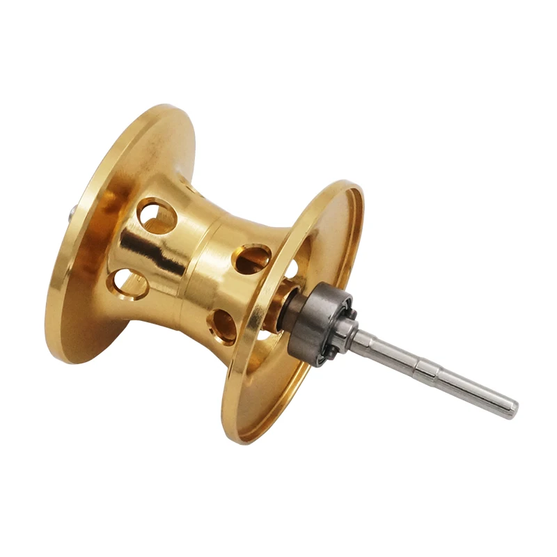 Jjing V-shape катушка для наживки с ЧПУ Alumibum окислительная запасная катушка магнитная катушка для наживки Замена для наживки колеса - Цвет: Gold