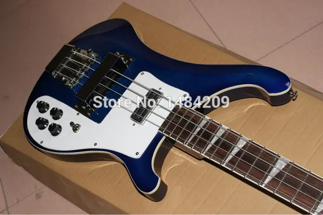 Cheap Wholesale - 4 strings bass 4003 blue electric bass guitar silver hardware China Guitar HOT SALE