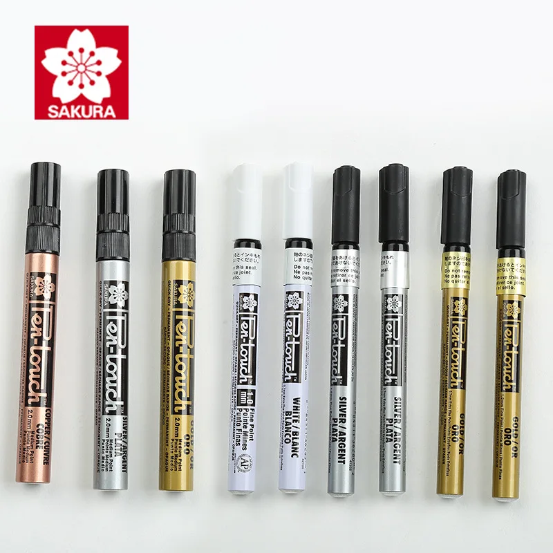 0.7mm Marker Pen Waterproof Painting For Paper Glass Stone Wood Rubber Acc Tool 