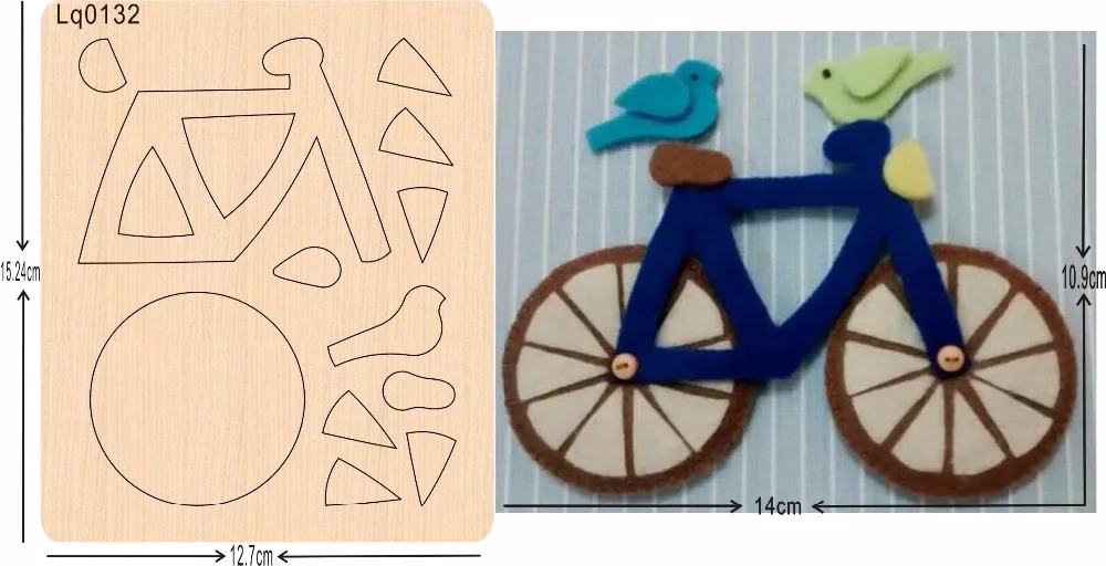 

Bicycle wooden mould cutting dies for scrapbooking Thickness-15.8mm