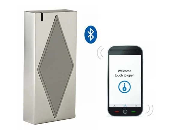 

S5-Bluetooth(ID) Free Shipping Bluetooth & EM Access Control Metal Case Anti-vandal Waterproof Sending Remote E-key To Users