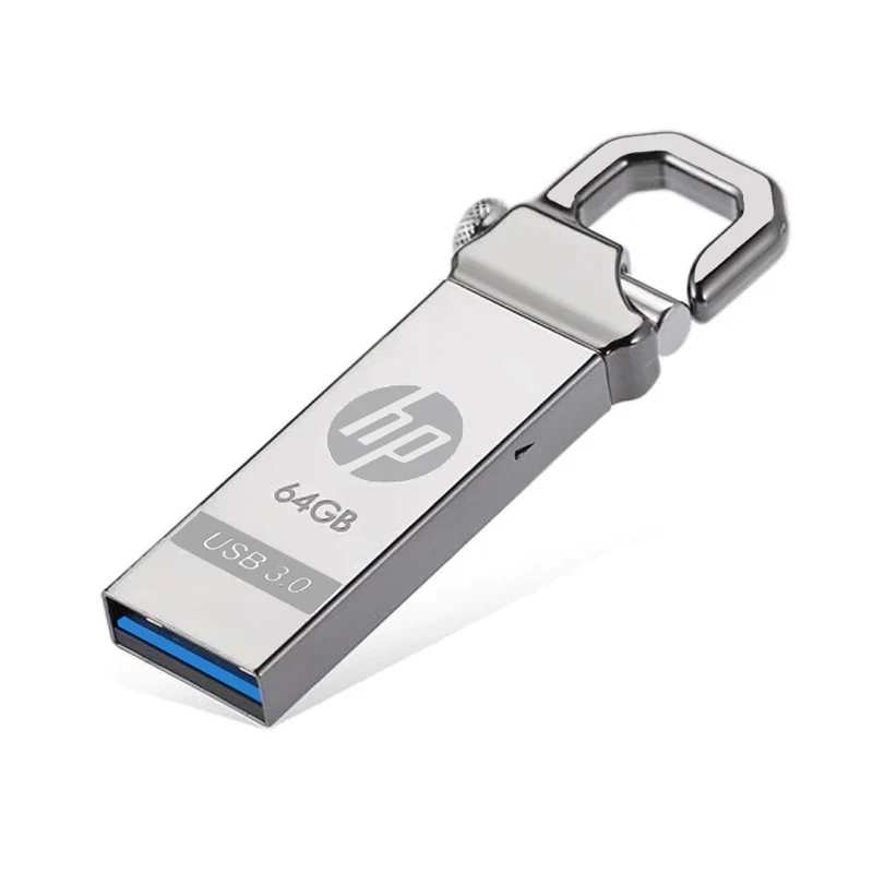 Флешка Металлический флеш-накопитель hp 32 Гб 64 Гб DIY Pendrive X750W Cle USB 3,0 Memory Stick Key Thumb Hook Lock Flies диск на ключ флэшка