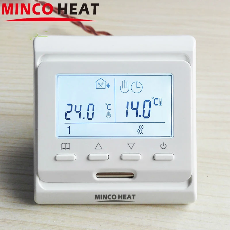 

220V LCD Programmable Electric Digital Floor Heating Room Air Thermostat White Weekly Warm Floor Controller