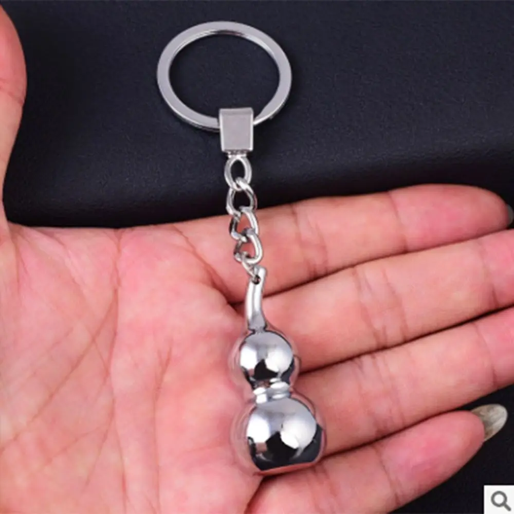 silvery Горячая удача брелок Тыква милый мини металлический брелок желаемый удачливый подвеска автомобиль ключи украшения аксессуары Прямая поставка - Название цвета: silvery