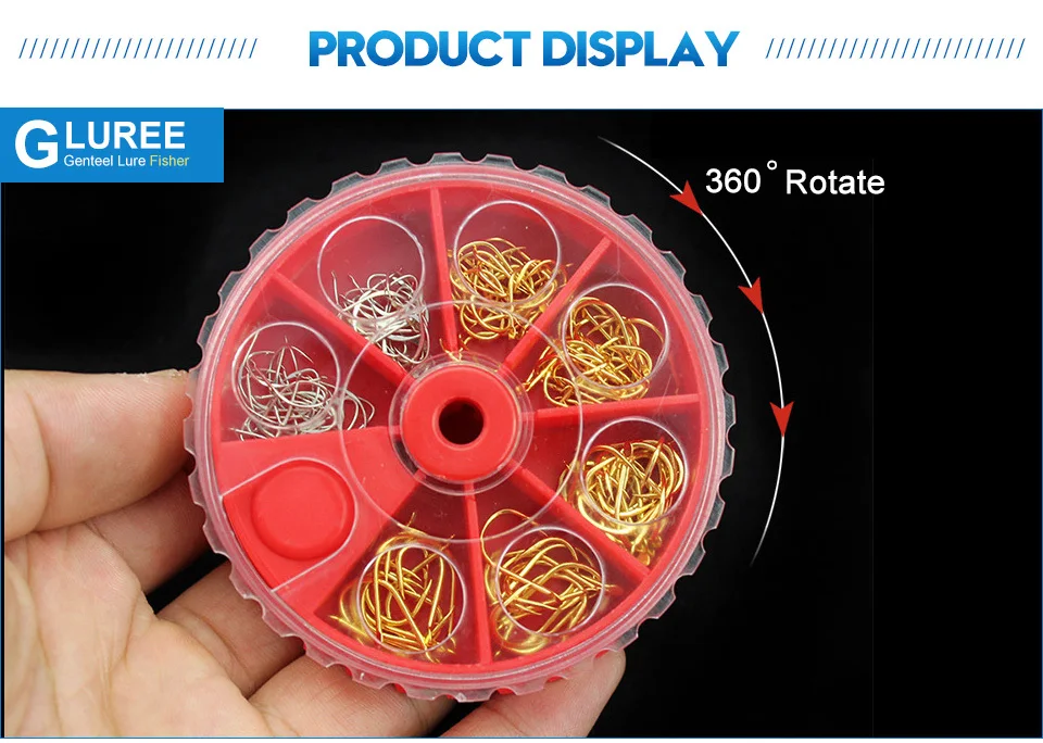 GLUREE-120PcsSet-Fishing-Hook-Kit-Barbed-Carbon-Steel-Fishhooks-Set-Fresh-Water-Carp-Fishing-Tackle-Box-Golden-Silver_04